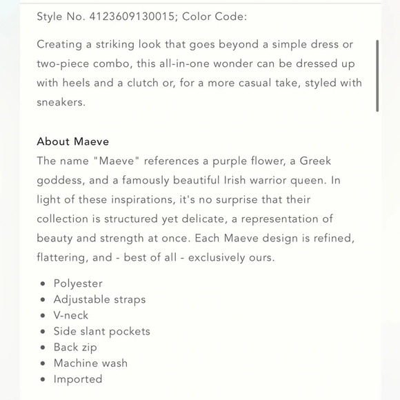 Anthropologie | Maeve Black Magdalena Jumpsuit Size 8 - Picture 3 of 8